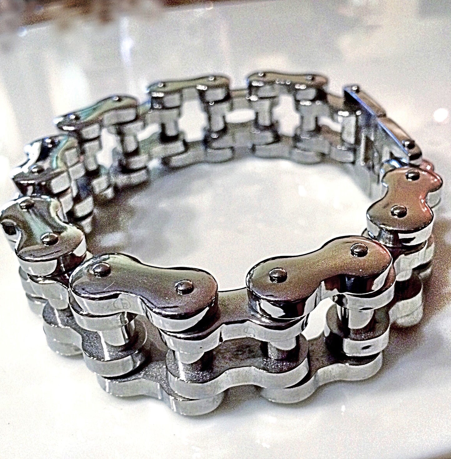 THE MONSTER Stainless Steel Bracelet MOTORCYCLE CHAIN