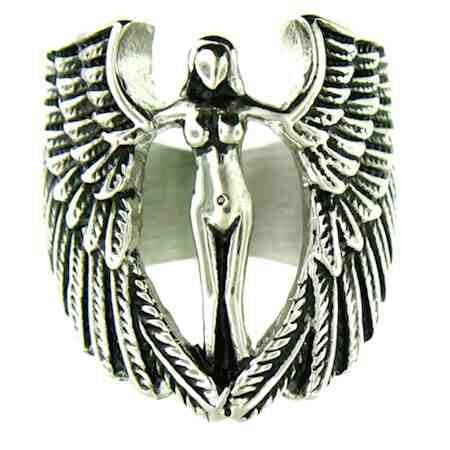 Angel Wing Angel Stainless Steel Ring