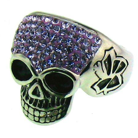 Purple skull deals ring