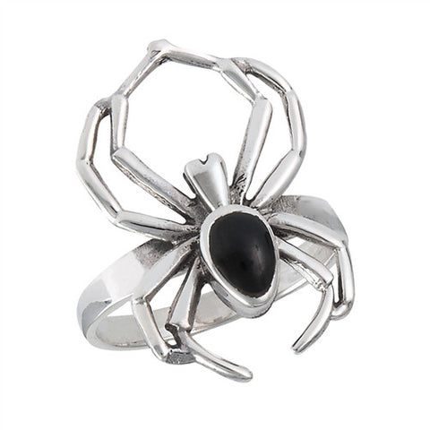 Black Widow Spider Ring in Sterling Silver .925