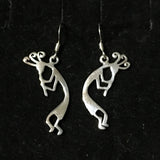 Kokopelli Earrings in Sterling Silver