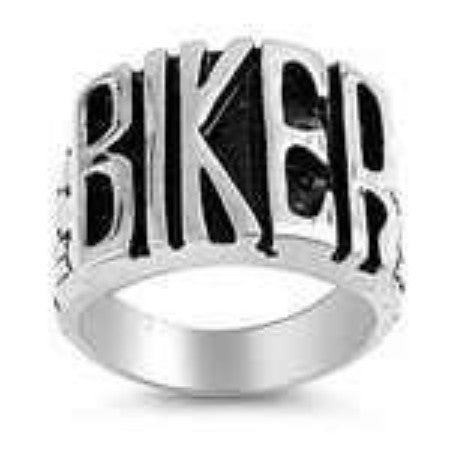 BIKER RING! IN Stainless Steel Larger Men's Style