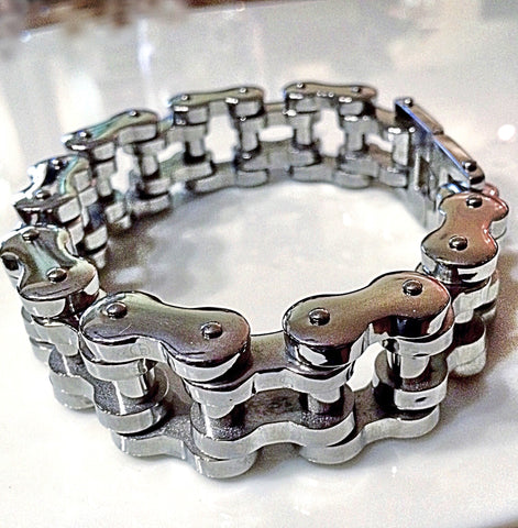 THE MONSTER  Stainless Steel Bracelet MOTORCYCLE CHAIN