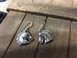 Horse earrings in Sterling Silver