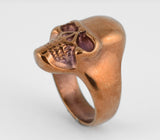 Stainless Steel Cooper Skull Ring