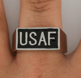 USAF Ring in Stainless Steel Air Force