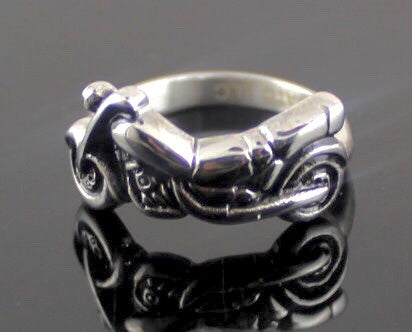 Cutest Motorcycle Ring Ever In Stainless Steel