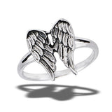 Angelic Wings Sterling Silver Angel Wing Ring