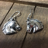 Horse earrings in Sterling Silver